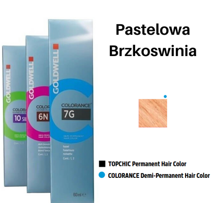 Goldwell Colorance farba do włosów Pastelowa Brzoskwinia jasny pastelowy odcień kreatywny 60 ml