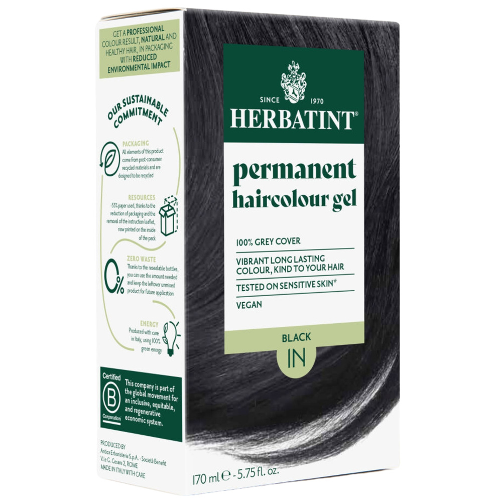 Herbatint Farba 170ml 1N Czarny