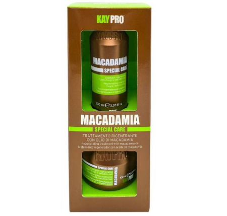 KayPro Mini Size Macadamia Szampon do włosów suchych 100ml + Maska do włosów suchych 100ml