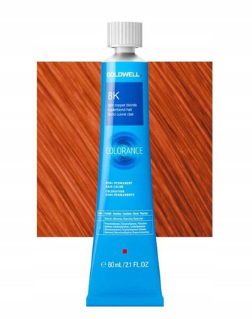 Goldwell Colorance farba do włosów 8-K 22 jasny blond miedziany intensywny ciepły odcień 60 ml