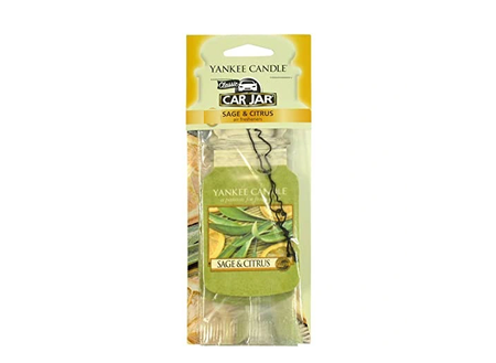 Yankee Candle zapach do samochodu Sage Citrus odświeżacz samochodowy szałwia i cytrusy długotrwała świeżość