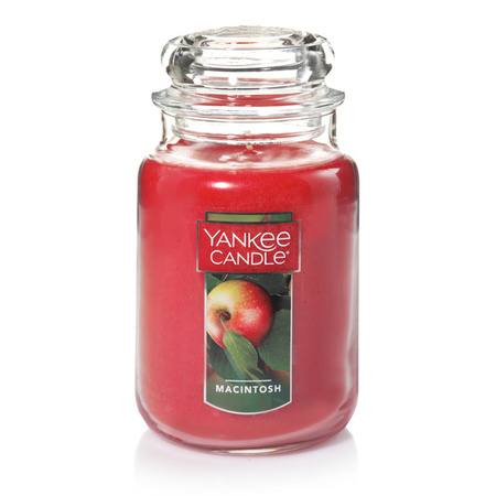 Yankee Candle Large Jar Macintosh duża świeca zapachowa w szkle intensywny aromat soczystych jabłek 623g