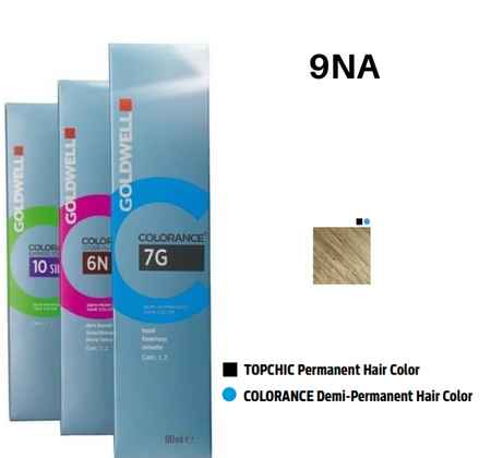 Goldwell Colorance farba do włosów 9-NA bardzo jasny blond naturalno-popielaty chłodny balans 60 ml